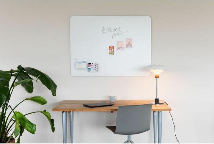 Immagine prodotto Legamaster Pannello di vetro opaco 7-104263 angolo rotondo 100x150cm grigio caldo (150 x 100 cm)