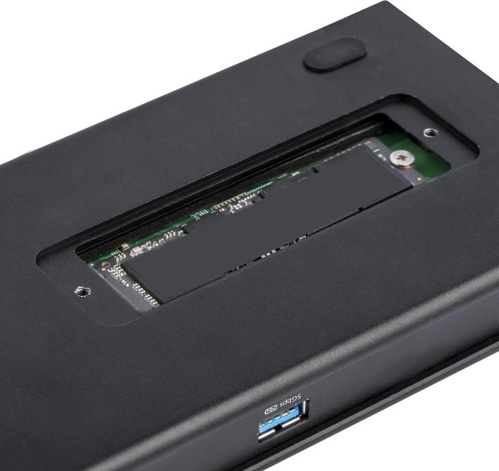 Actual product image StarTech Dual 4K 60Hz Monitor Thunderbolt™ 3 Docking Station - PCIe M.2 and SD Card Reader (Thunderbolt, USB-A, USB-C, 1 portion)