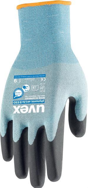 Produktbild Uvex Safety Mechanikerhandschuh Phynomic AirLite B ESD, Blau (6)