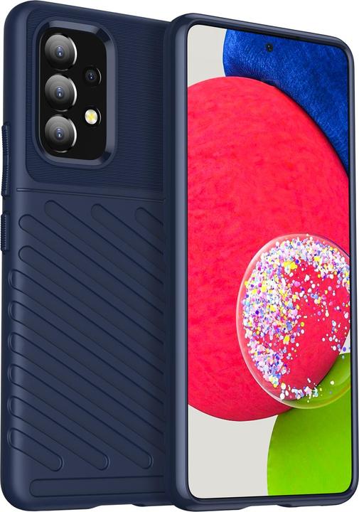 Produktbild Hurtel Thunder Case Flexibel Robuste Panzer Handyhülle TPU Schutzhülle für Samsung Galaxy A53 5G blau (Samsung Galaxy A53 5G)