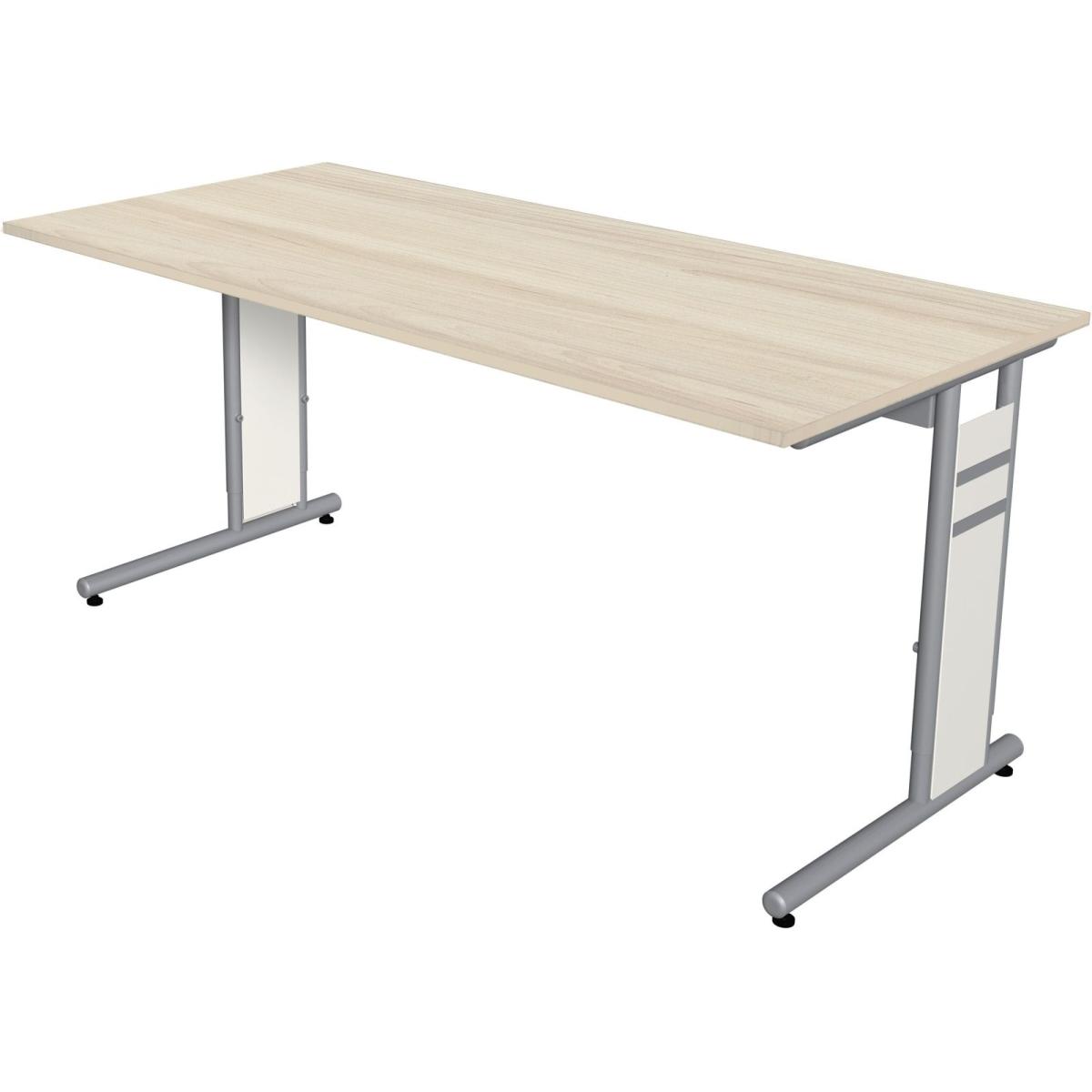 Kerkmann, Schreibtisch, Schreibtisch Form4 C-Fuss-Gestell 160x80x68-82cm ahorn