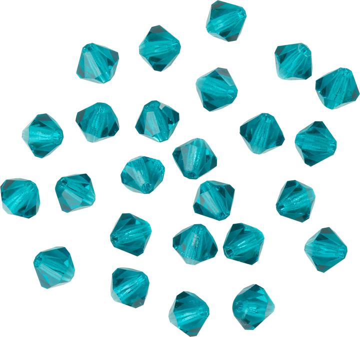 Immagine prodotto Pracht Perline glitterate in vetro, 4 mm, 25 pezzi.
