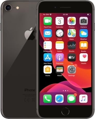 Actual product image Renewd iPhone 8 (64 GB, Space grey, 4.70", 12 Mpx, Single SIM, A / Like new)