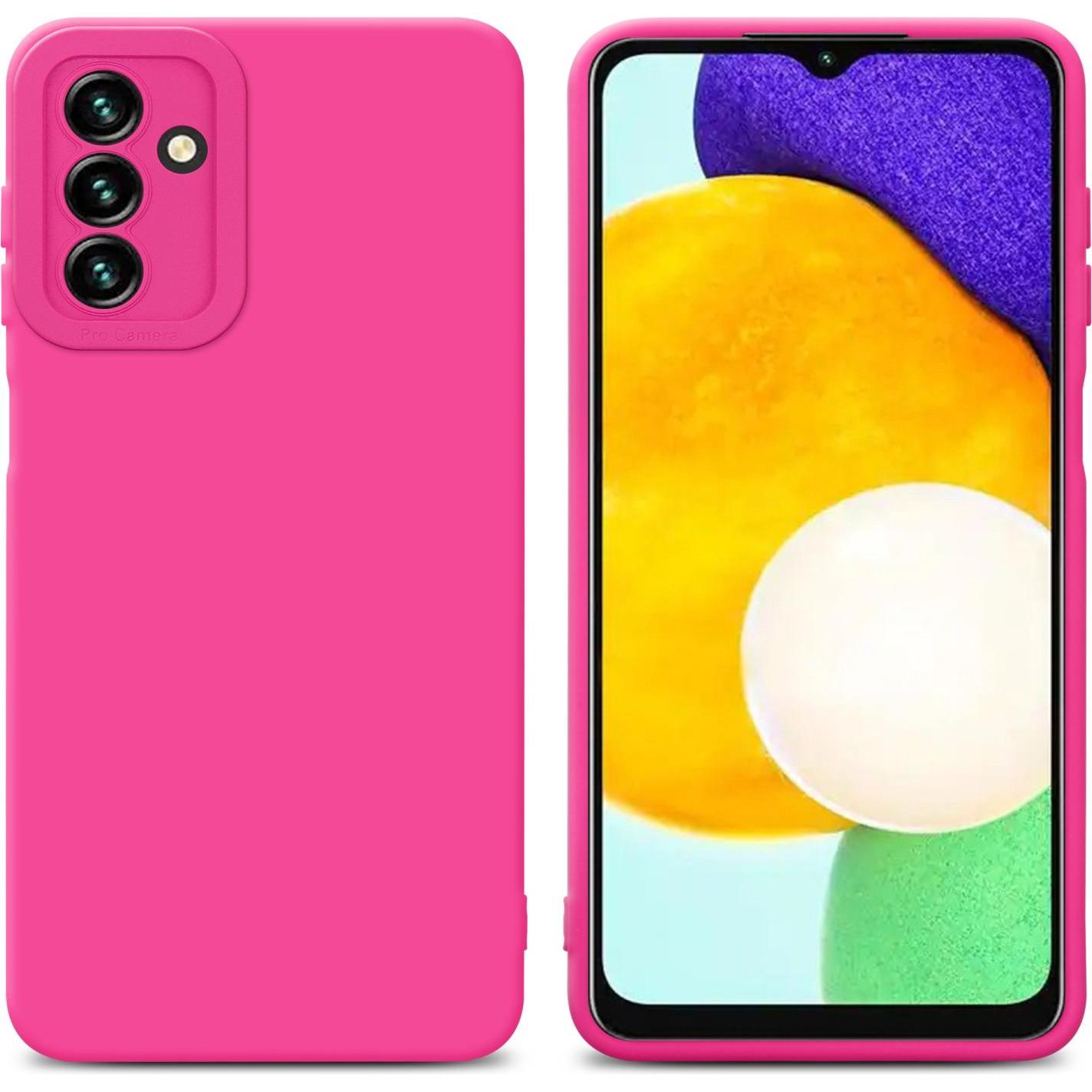 Cadorabo Hülle für Samsung Galaxy A13 5G im TPU Fluid LM162 Style (Samsung Galaxy A13 5G), Smartphone Hülle, Pink