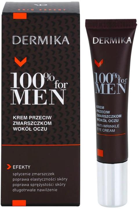 Image du produit Dermika Crème pour les yeux 100% for Men 15ml (Fluide pour le soin des yeux, 15 ml, Jour + nuit)