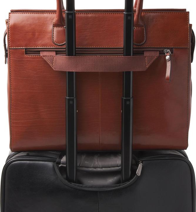 Productafbeelding Castelijn & Beerens Beerens - Gaucho Ellen Schoudertas 15,6 RFID | cognac - Gaucho Ellen Schoudertas 15,6 RFID | cognac.