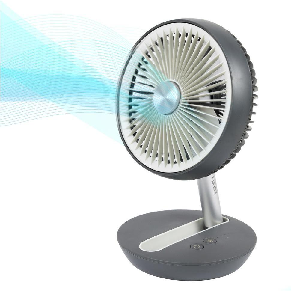 Eurom Opvouwbare ventilator, 5W, draadloos, Ventilator, Grijs