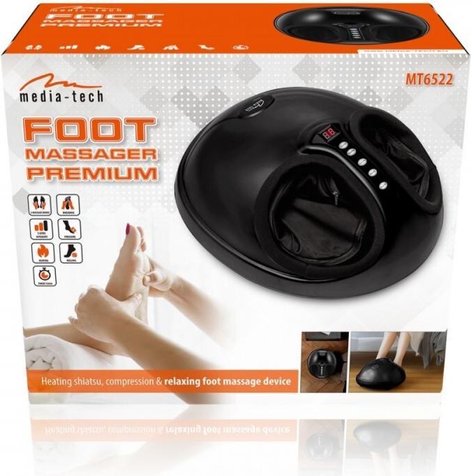 Produktbild Media-Tech FUSSMASSAGER PREMIUM - Fussmassagegerät für wärmendes und entspannendes Shiatsu und Pressotherapie m
