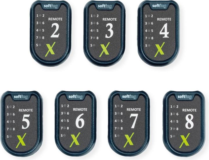 Softing psiber) linkxpert zbh set with 7 (#2 - #8) smart remotes for linkxpert series