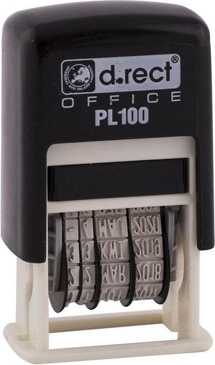 Produktbild D.Rect Datumsstempel PL100 schwarz (009480)