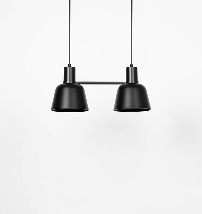 Actual product image Lucande Servan 2 pendant light Black (E27)