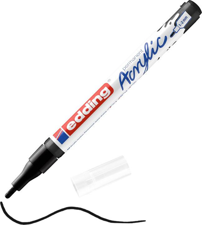 Immagine prodotto Edding Marcatore acrilico 5300 Fine (Nero intenso, 2 mm, 1 x)