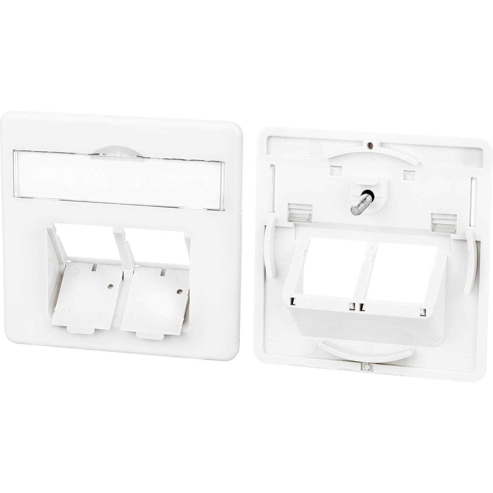 10x Metz Connect Zentralplatte 50x50mm860023-02-I2 Port reinweiss E-DAT C6, Telefon Zubehör