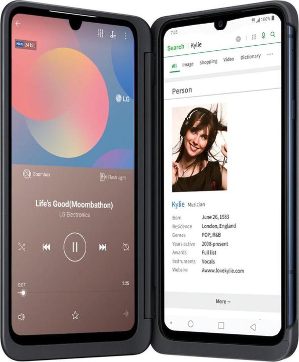 Image du produit LG Double écran G8X (128 Go, Noir, 6.40", Double SIM hybride, 4G)