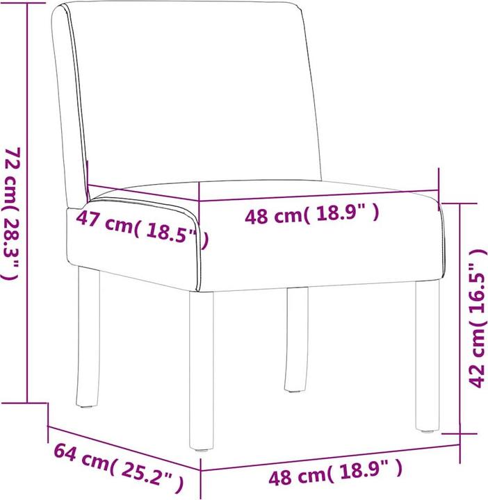 Actual product image vidaXL Polsterstuhl
