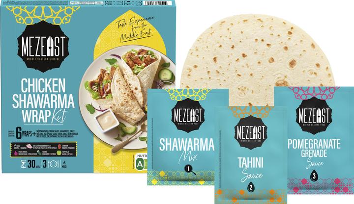 Produktbild Mezeast Chicken Shawarma Wrap Kit (370 g)