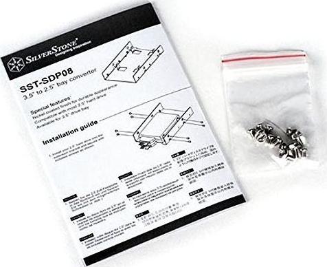 Image du produit Silverstone SST-SDP08 Convertisseur de baie 3.5 vers 2x 2.5 pouces
