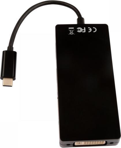 Actual product image V7 USB-C To Multi Video Adapter (DVI, HDMI, USB-C, VGA)