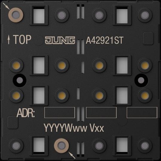 Actual product image JUNG KNX push-button module
