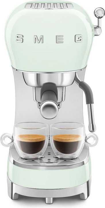 Actual product image Smeg ECF02PGEU Portafilter espresso/coffee machine Pastel green (EU plug)