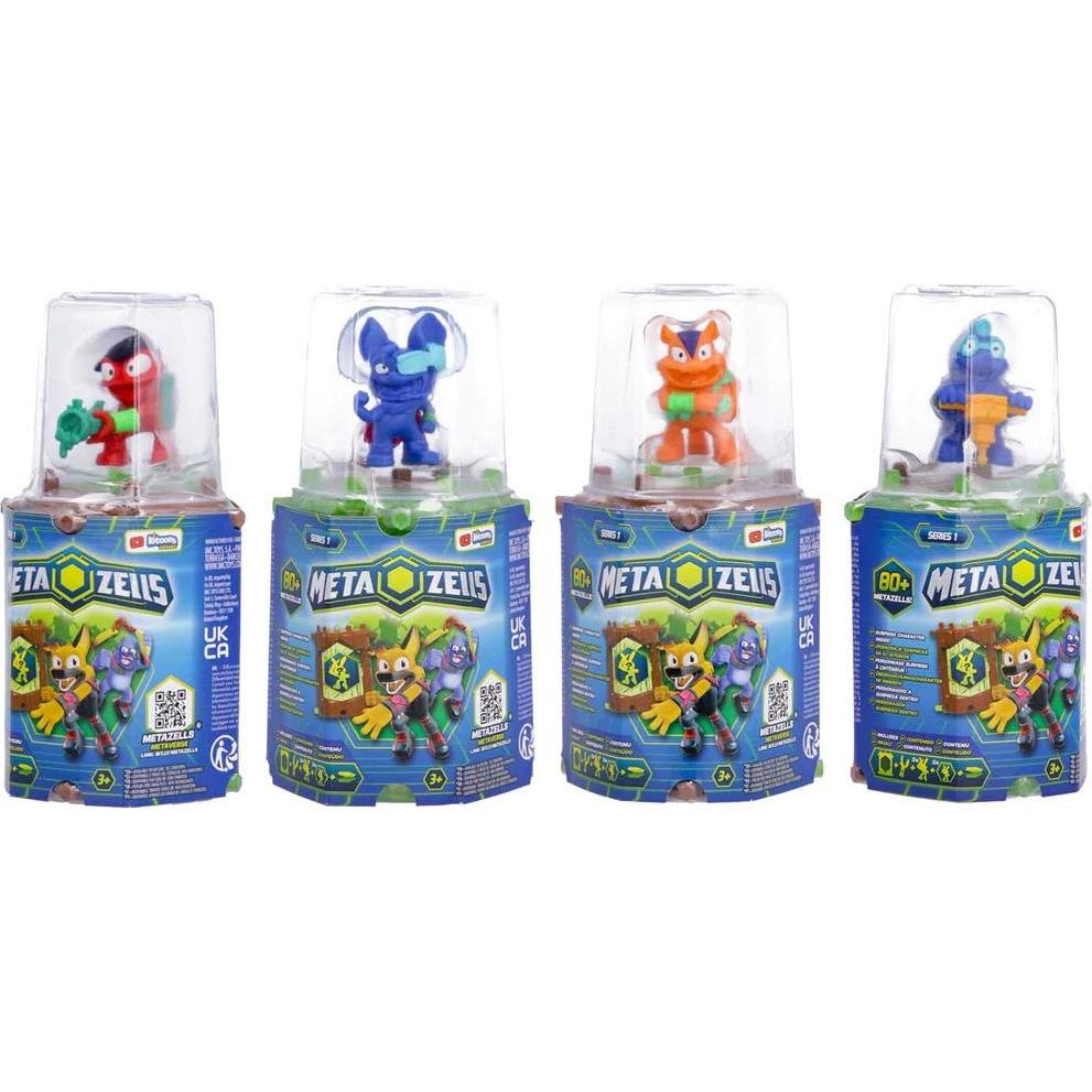 IMC Toys Metazells Main Pack 2 Figures 4 cm with 1 Log 2 Cards and 1 Accessory (Exp 12 Pieces) (90 (40675693)