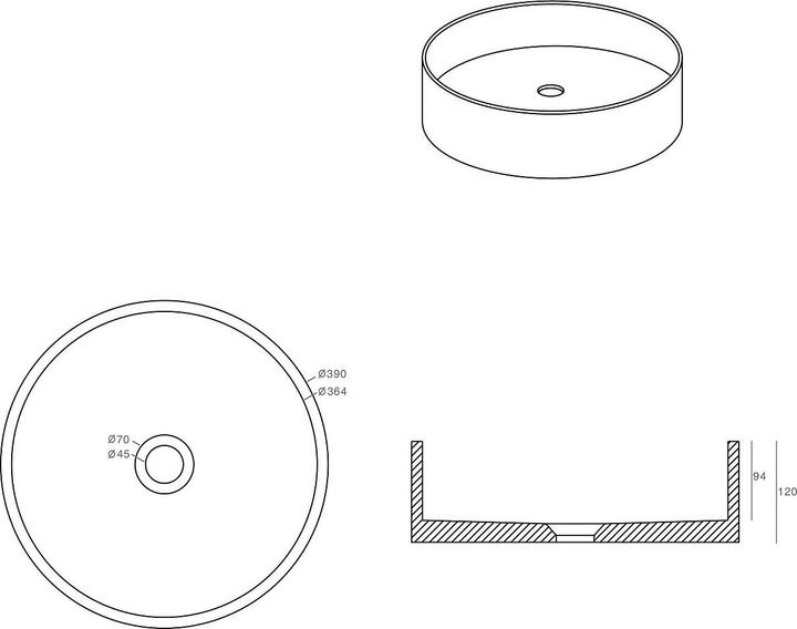 Actual product image Shower Design Dukat (390 mm, 390 mm)