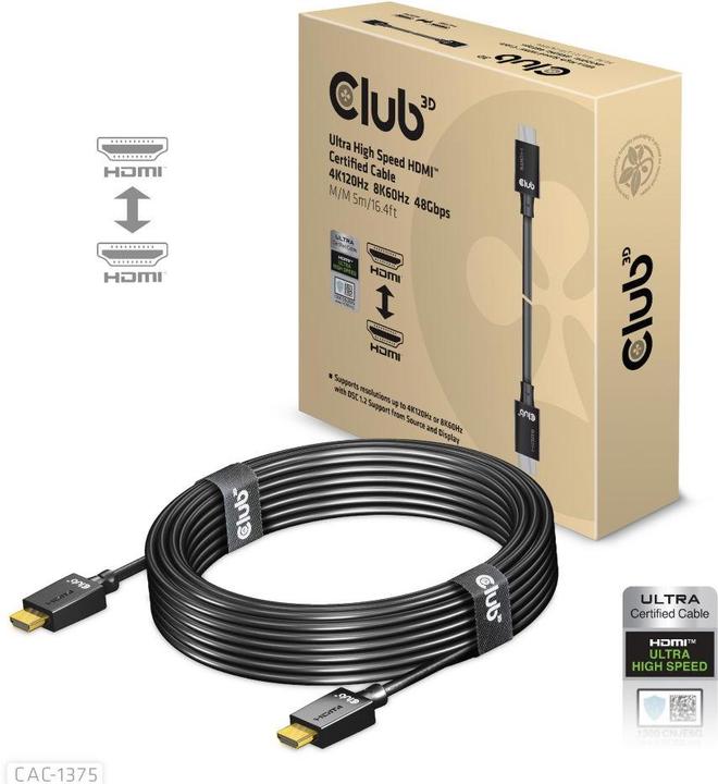 Immagine prodotto Club 3D HDMI (Typ A) — HDMI (Typ A) (10 m, HDMI, 2.1)