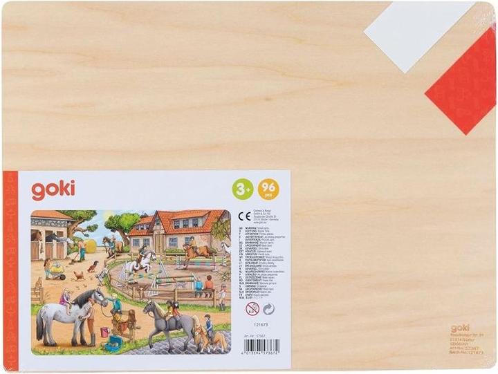 Produktbild Goki Einlegepuzzle Reiterhof 96 Teile (96 Teile)