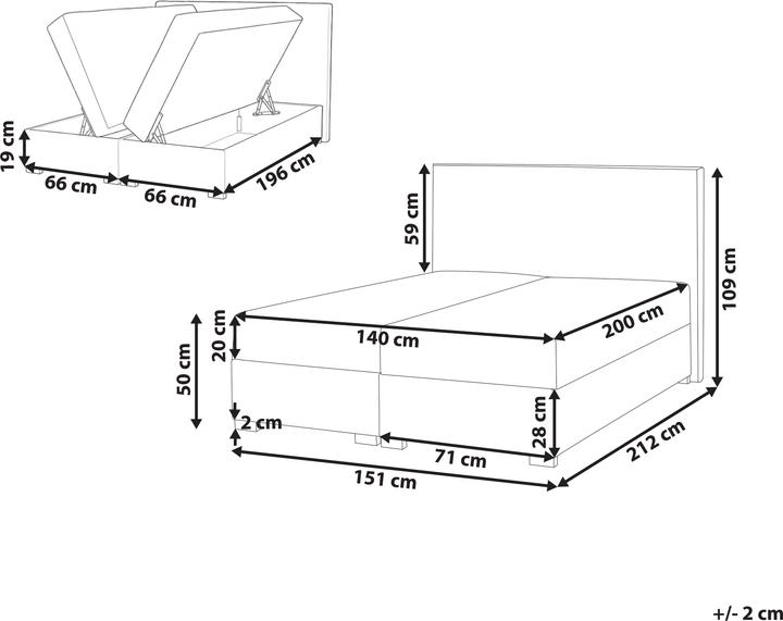 Produktbild Beliani Major (140 x 200 cm)