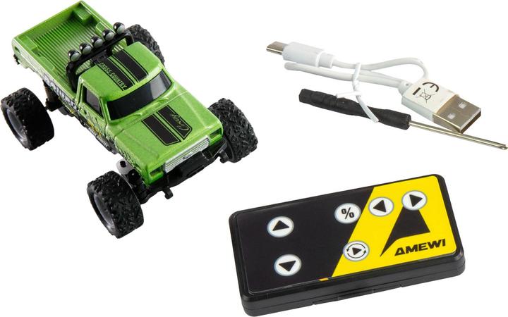 Produktbild Amewi RC-Monstertruck Die Cast 1:64 RTR grün (RTR Ready-to-Run)