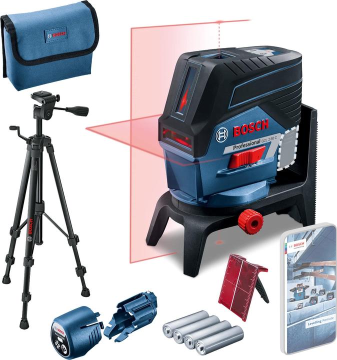Adapter, 4 x AA batteries, Tripod mounting