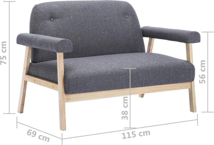 Produktbild vidaXL Sofa (2-Sitzer)