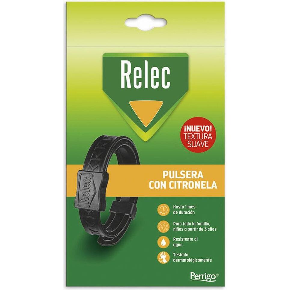 Omega Pharma, Repellente Per Insetti, Relec Familia Black Mosquito Repellent Bracelet - 1 Unit (25 G)