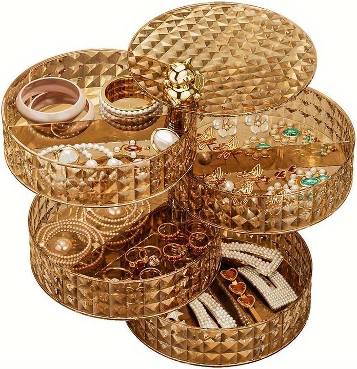 Actual product image Only-Bags.Store Multi-layered storage box with large capacity for jewellery and cosmetics, dustproof