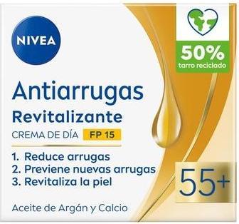 Actual product image NIVEA Revitalizing Anti-Wrinkle Day Cream 55+ SPF 15 50ml (50 ml, Day cream, SPF 15)