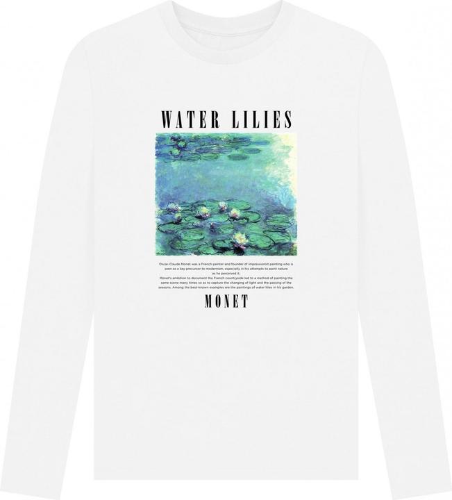 Immagine prodotto Apoh Water Lillies Maglietta Monet Manica Lunga Adulto Unisex (M)