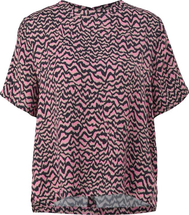Actual product image Comma Bluse Kurzarmbluse mit Saumschlitzen (44)