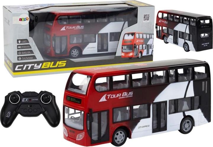 Produktbild Lean Toys Doppeldecker-R/C-Bus mit Lichtern