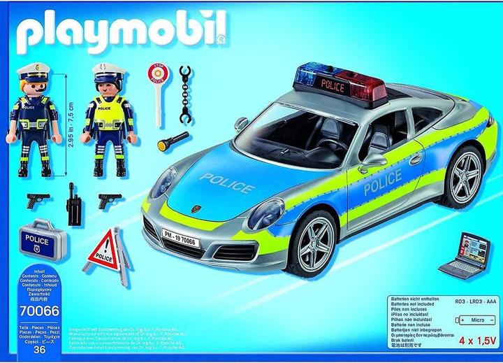 Image du produit Playmobil Porsche 911 Carrera 4S Police (70066, Playmobil Porsche)