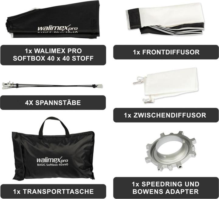 Produktbild Walimex pro Basic Softbox 40x40 (Softbox)