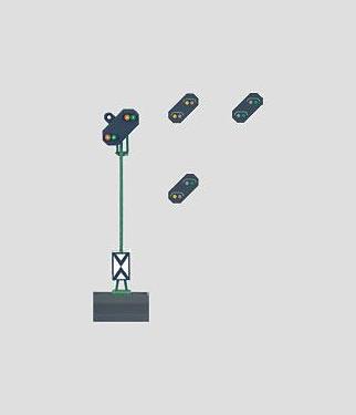 Productafbeelding Märklin H0 76481 Lichtsignaal met add.