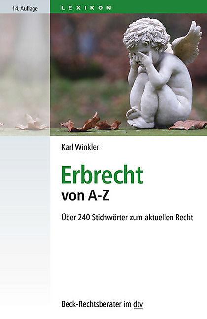 Produktbild Erbrecht von A - Z (Deutsch, Karl Winkler, 2016)
