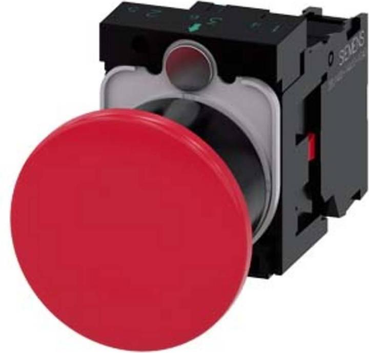 Produktbild Siemens Mushroom pushbutton red 40mm 1NC