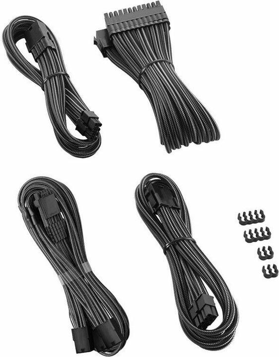 Produktbild CableMod Pro ModMesh 12VHPWR Cable Extension Kit - carbon (0.45 m)