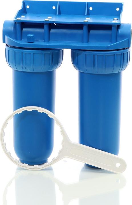 Actual product image Naturewater NW-BR10B2 double filter 1/2 inch (20.67mm) PP cartridge, active carbon block, wrench