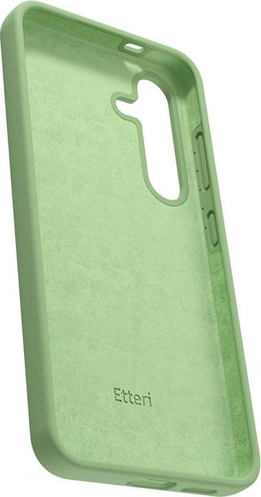 Actual product image Etteri Silicone case for Samsung Galaxy S24 Plus light green (Samsung Galaxy S24+)
