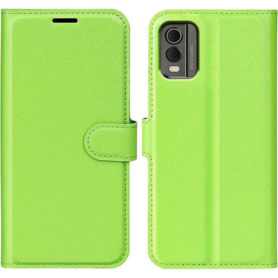 Cover-Discount Nokia C32 - Leder Etui Hülle grün (Nokia C32), Smartphone Hülle, Grün