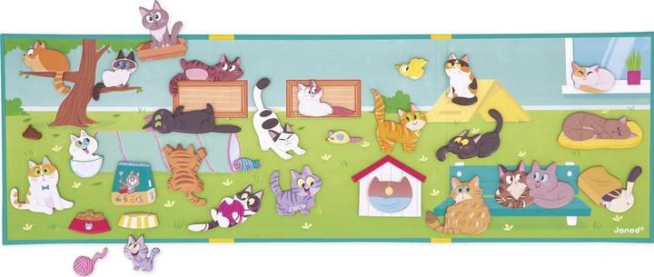 Actual product image Janod Magnetistories Katzen