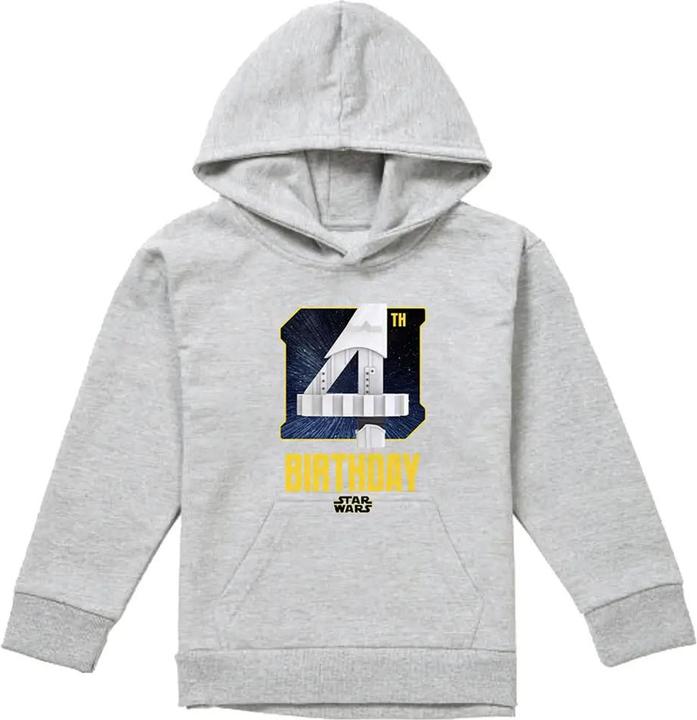 Produktbild Star Wars Kapuzenpullover meliert 4. Geburtstag leger (116)
