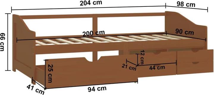 Image du produit vidaXL Tagesbett (90 x 200 cm)